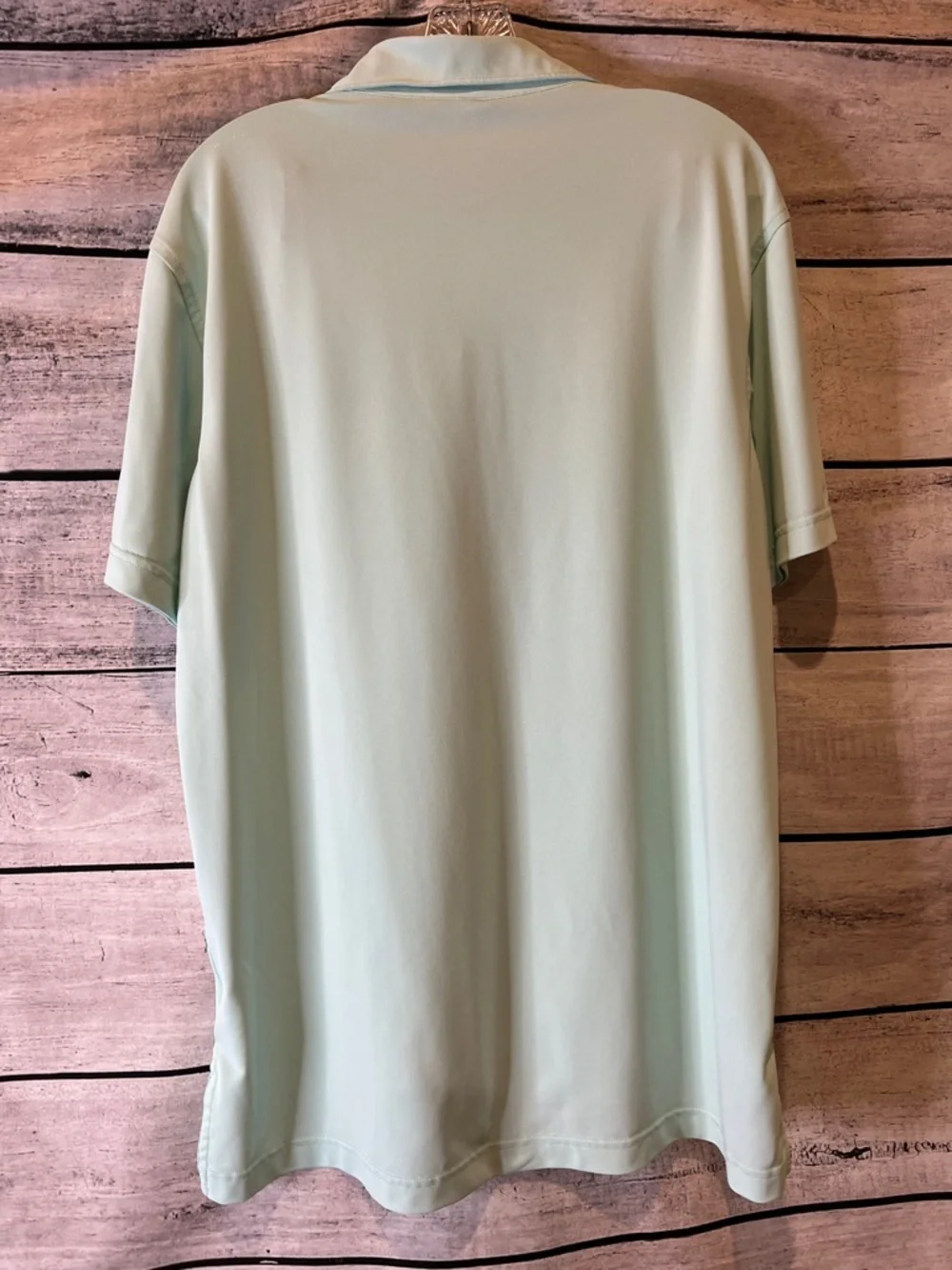 Peter Millar Summer Comfort Light Teal Blue Crown Logo Polo - Picture 5 of 7